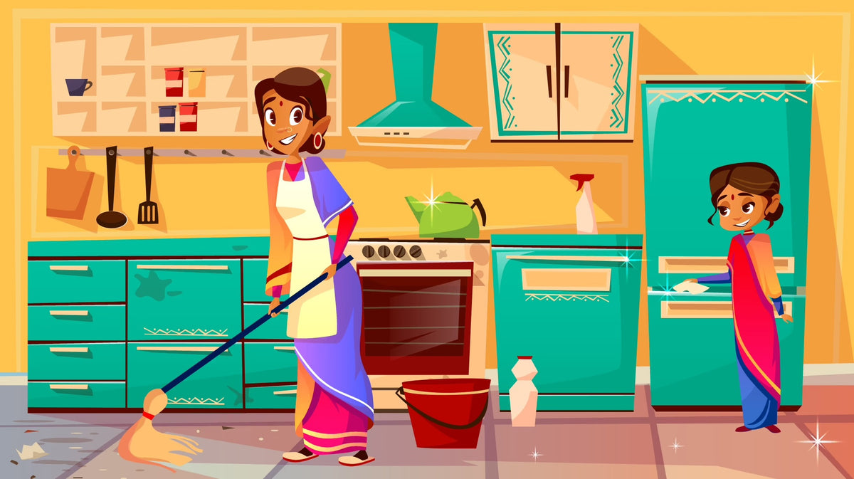 Cleaning with Multipurpose Product