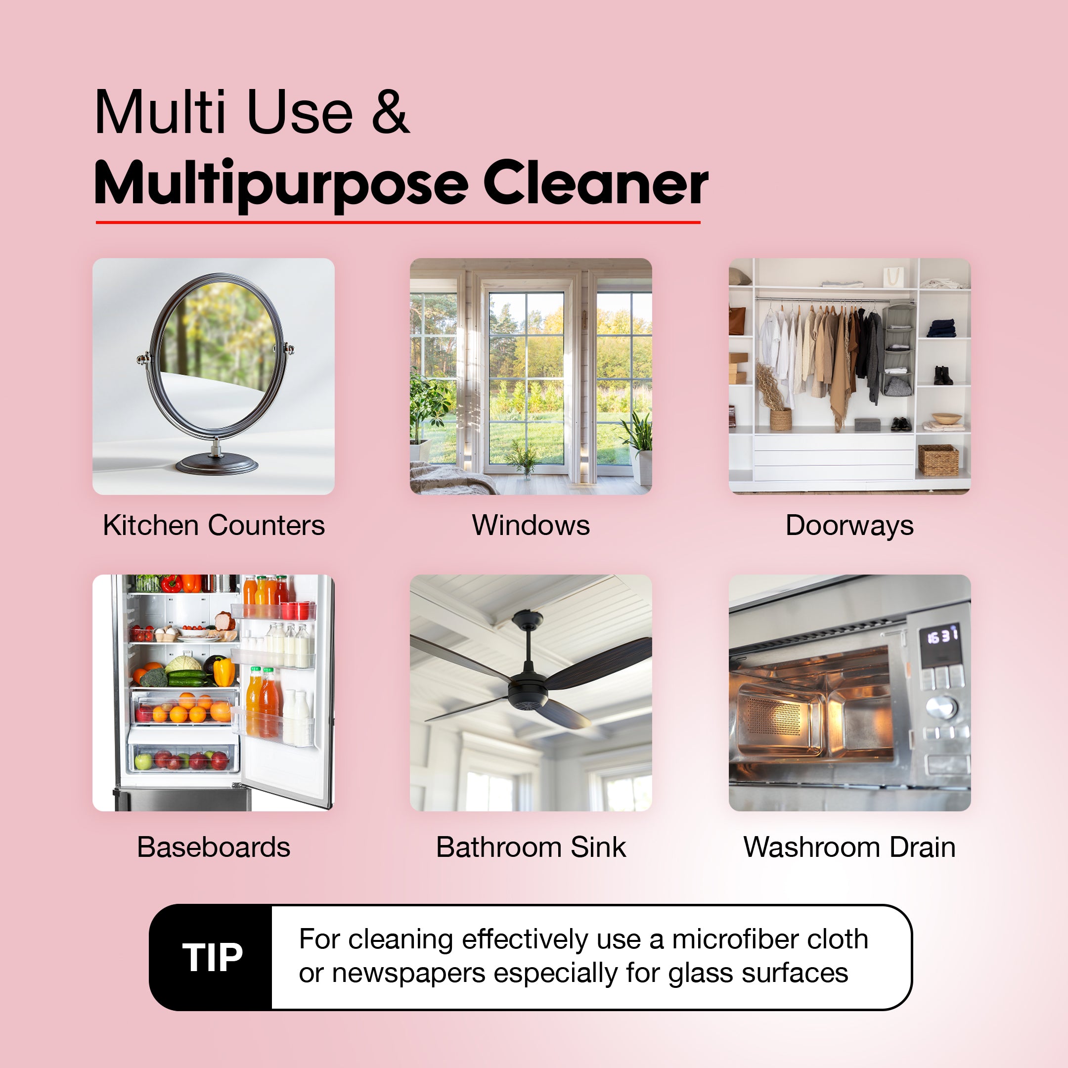 SOVI® VINEGAR POWERED SCENTED GLASS CLEANER, STARDUST