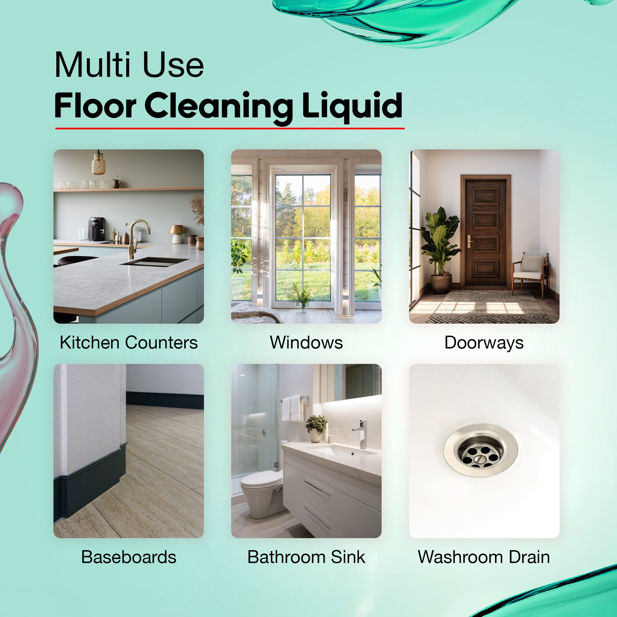 SOVI® VINEGAR POWERED DISINFECTANT FLOOR CLEANER, CLEAN SCENT