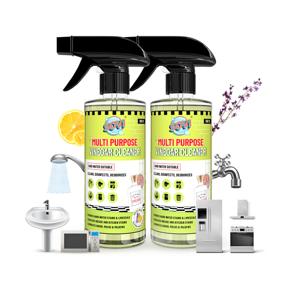SOVI® MULTI PURPOSE VINEGAR CLEANER, KITCHEN DEGREASER & HARD WATER STAIN REMOVER