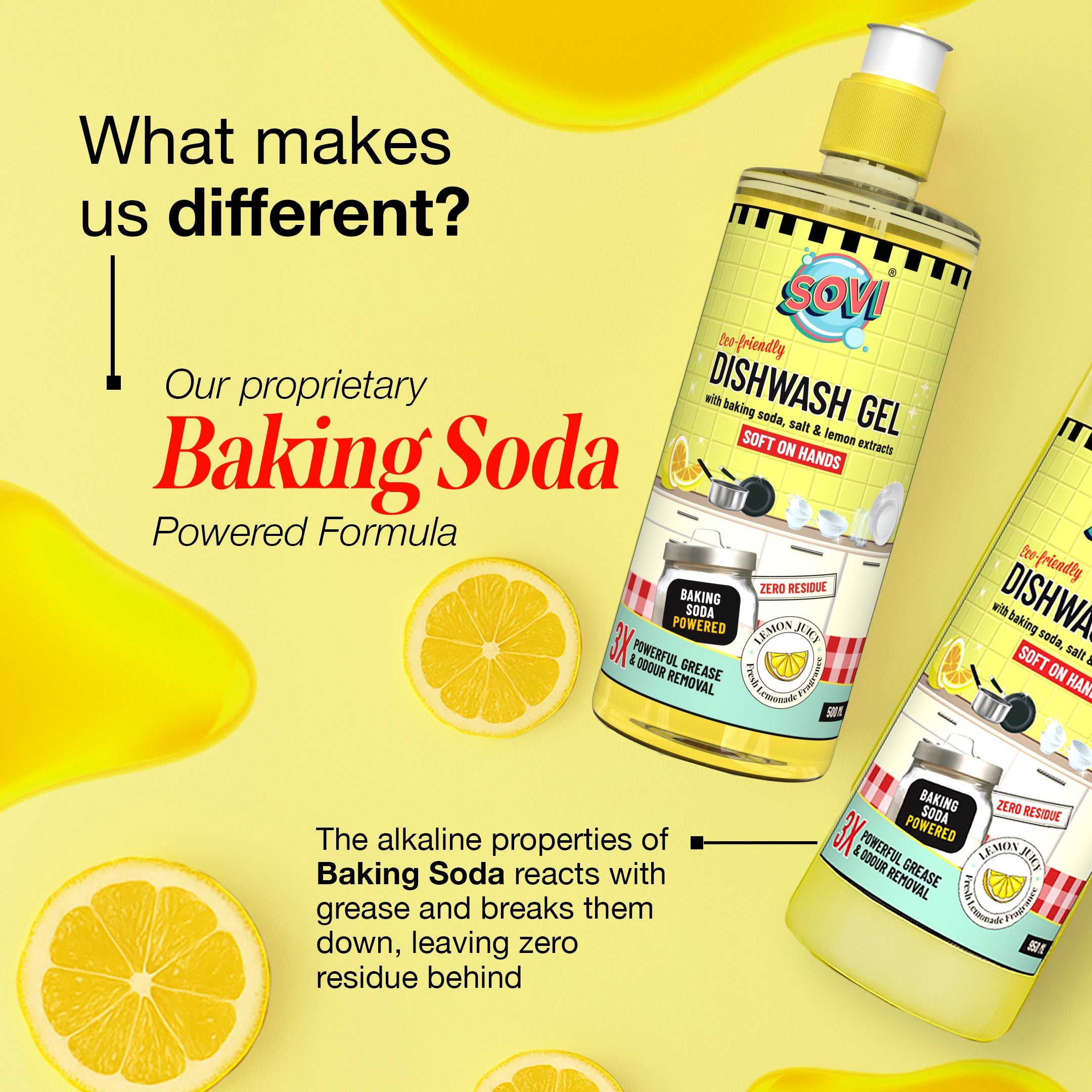 SOVI® Floor Cleaner 2L, SOVI® Dishwash Liquid 2L - Get TYDIBOWL® Toilet Cleaner ₹189 & SOVI® Glass Cleaner ₹149 FREE