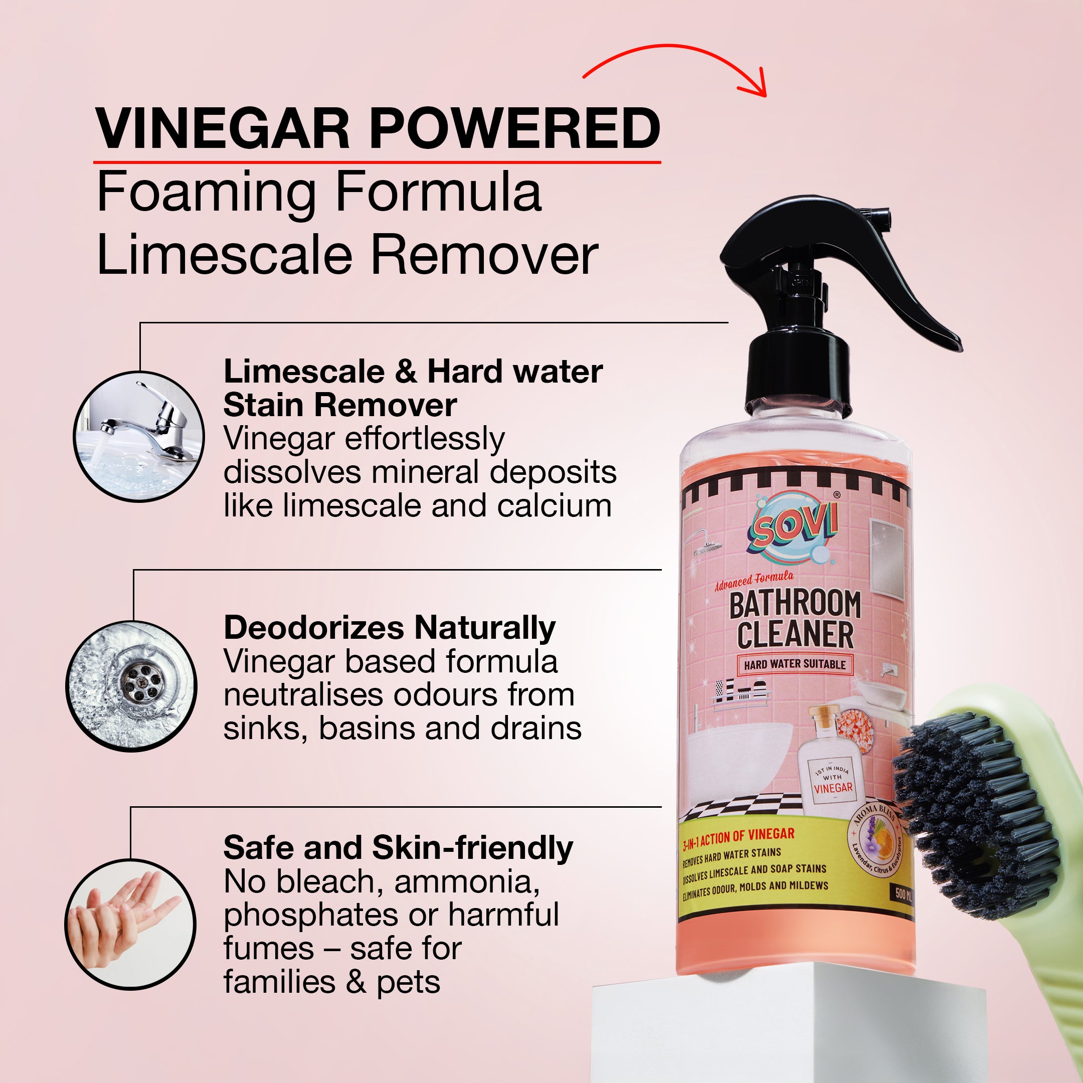 For Tap, Shower, Floor Tiles, Bathtub, 500 ml