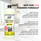 Marble, Granite & Quartz Cleaner, Low Foaming Formula