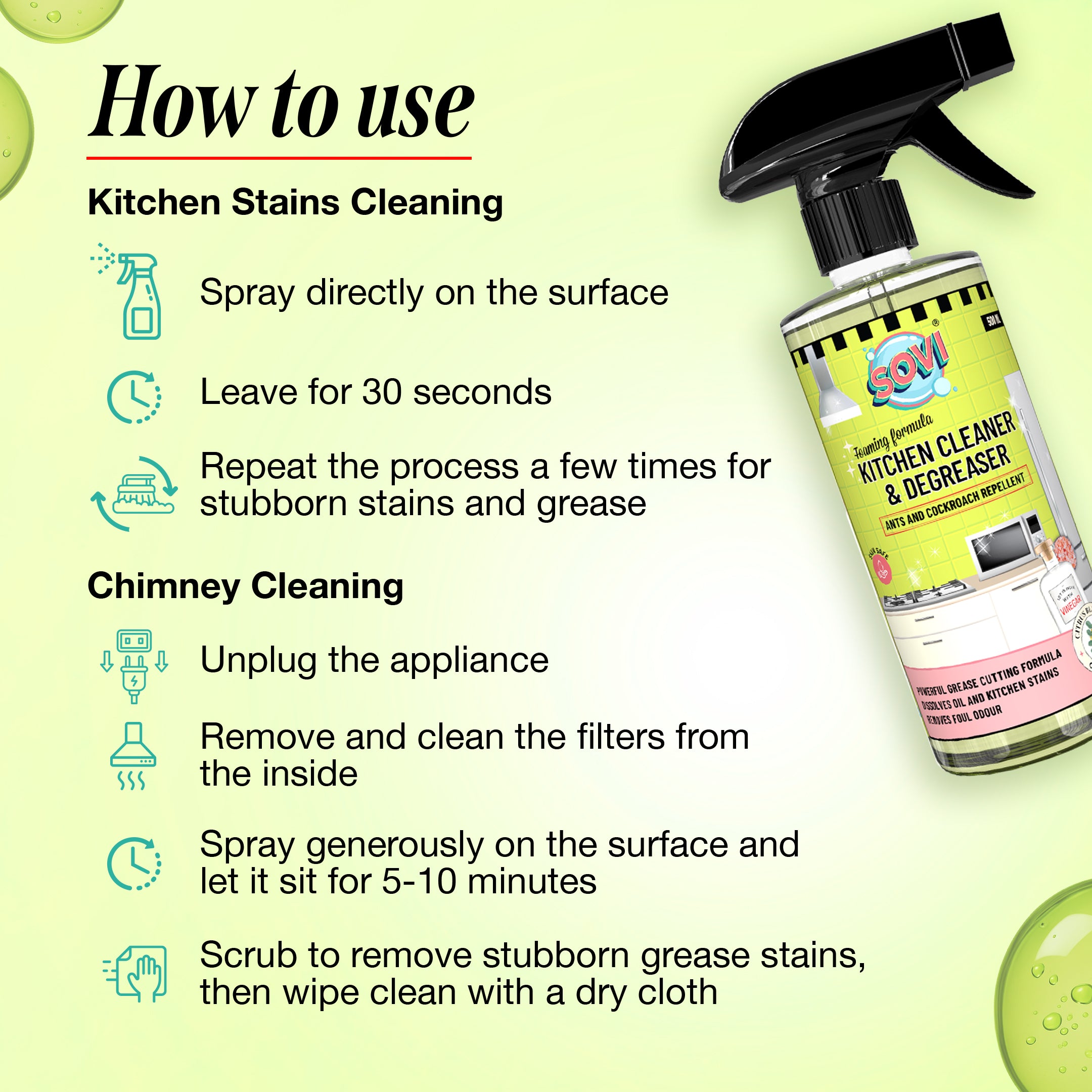 Suitable for Stoves, Chimneys, Counter Tops, Appliances, Cabinets, 500 ml