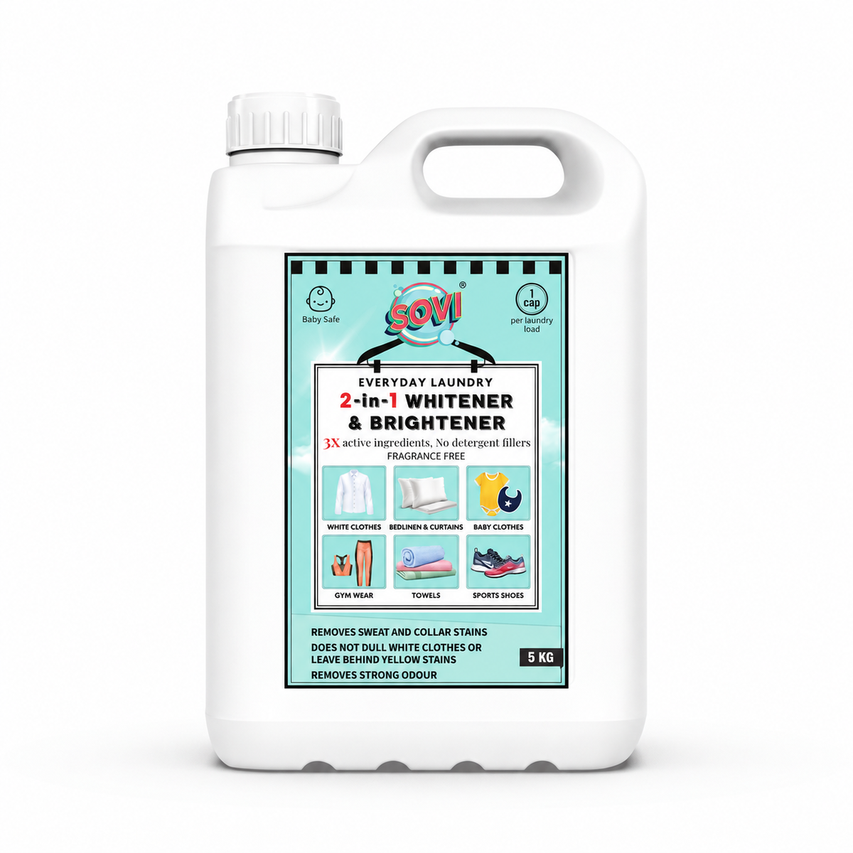 Fabric Whitener & Brightener, Bleach Free