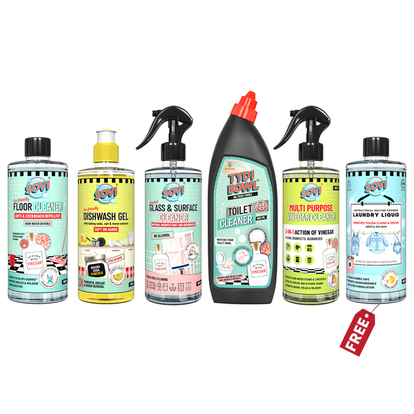 Clean Home, Clean Laundry Kit - Free 500 ml (₹249) SOVI® Laundry Liquid Detergent