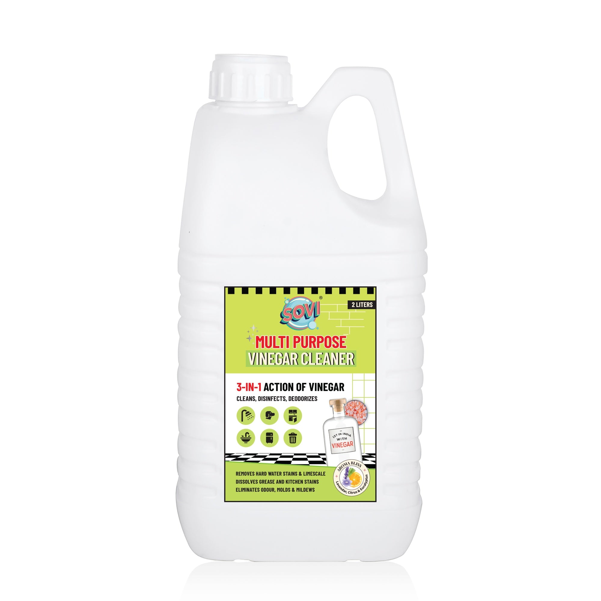 Buy SOVI® Multi-Purpose Vinegar Cleaner 2 Liters & Get SOVI® Floor Cleaner 2 Liters (₹549) FREE