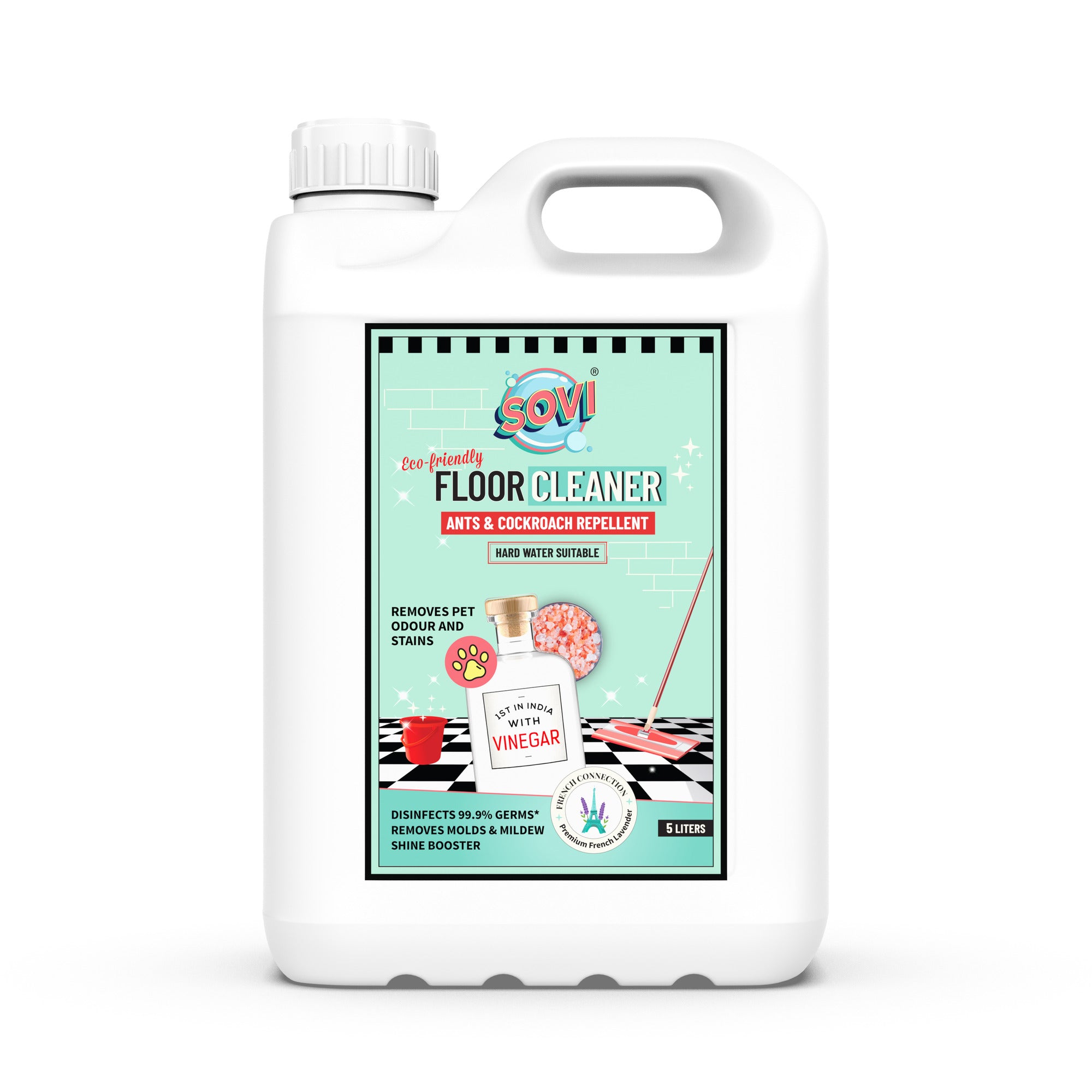 SOVI® VINEGAR POWERED DISINFECTANT FLOOR CLEANER, FRENCH CONNECTION