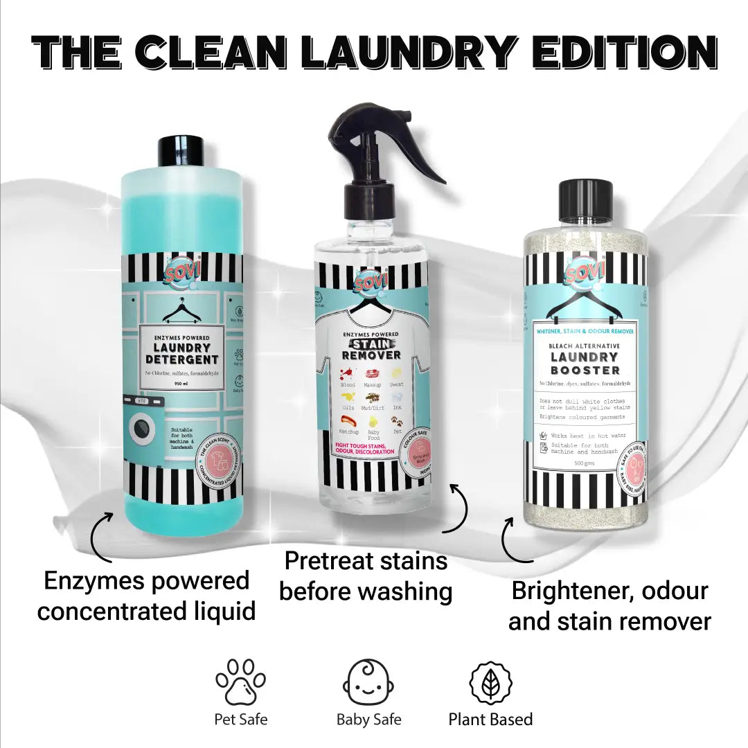 SOVI® LAUNDRY BOOSTER, CHLORINE FREE OXYGEN BLEACH, STAIN REMOVER, LAUNDRY BRIGHTENER AND WHITENER GUIDELINE - 4
