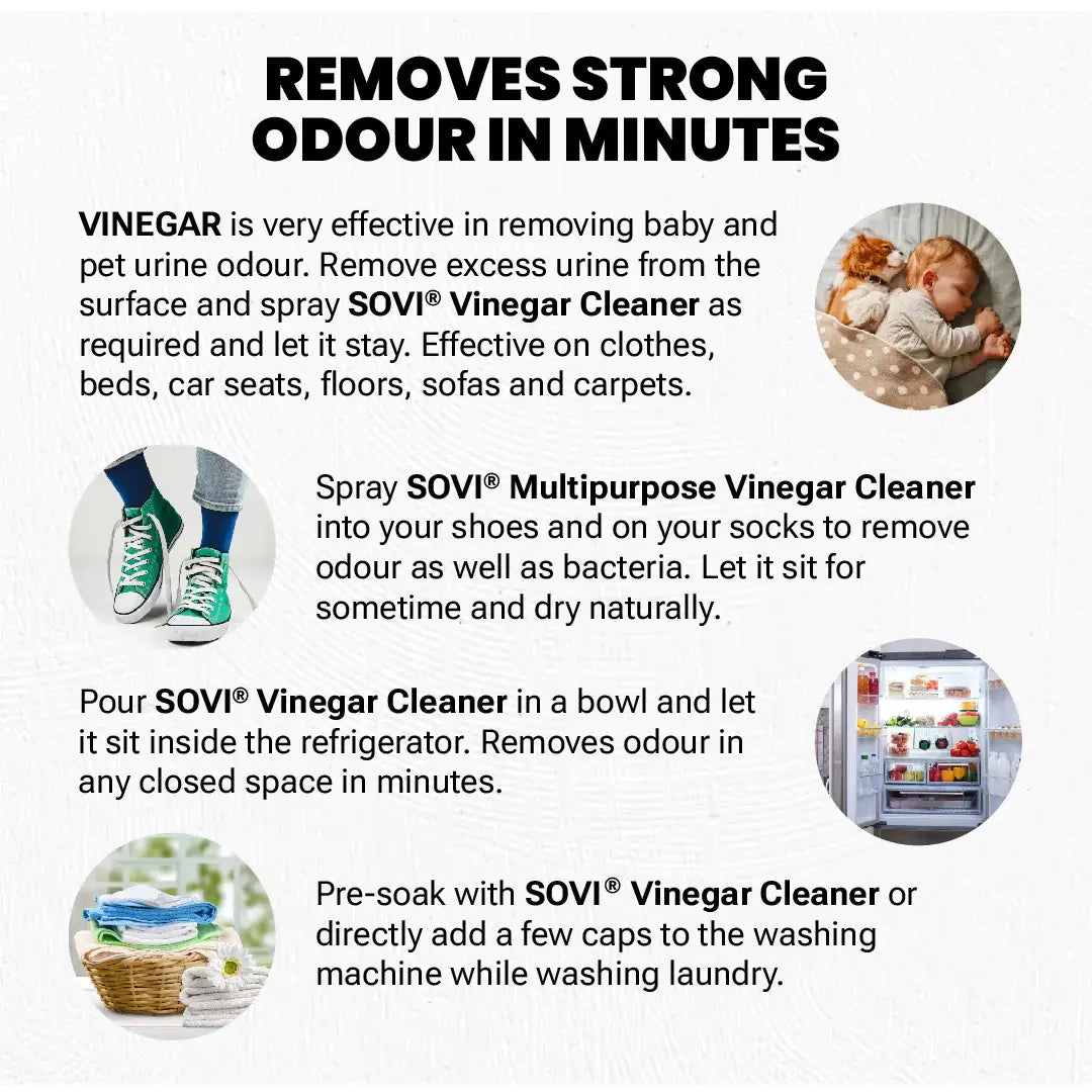 SOVI® VINEGAR POWERED DISINFECTANT FLOOR CLEANER, CLEAN SCENT ( 5L ) GUIDELINE - 2