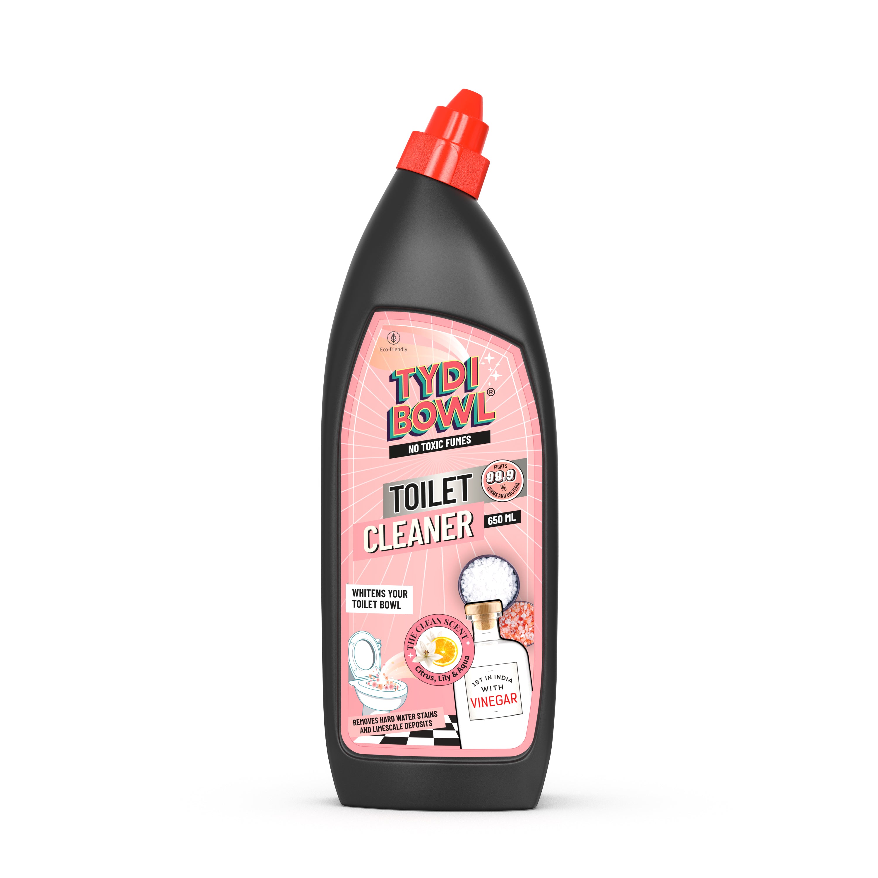 TYDIBOWL® TOILET CLEANER, VINEGAR POWERED, HARD WATER STAIN BLASTER, CLEAN SCENT