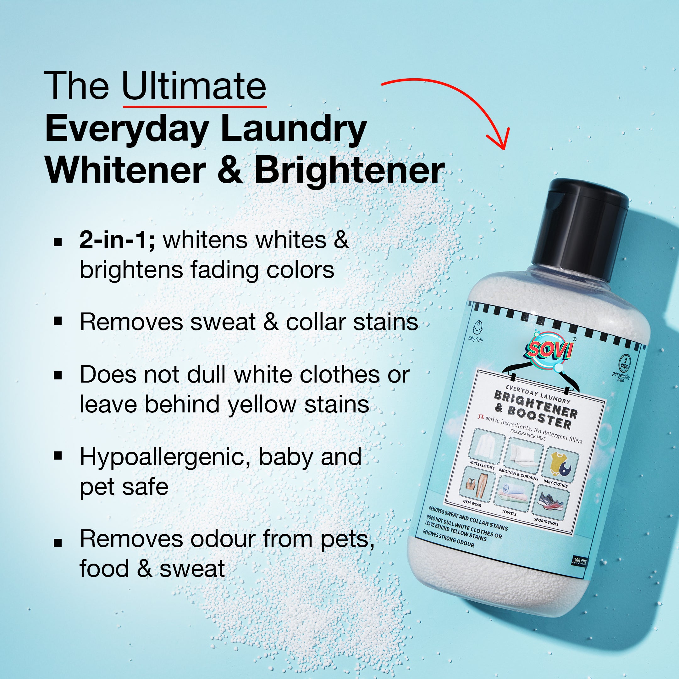 SOVI® Laundry Booster 300 grams (₹199) Free