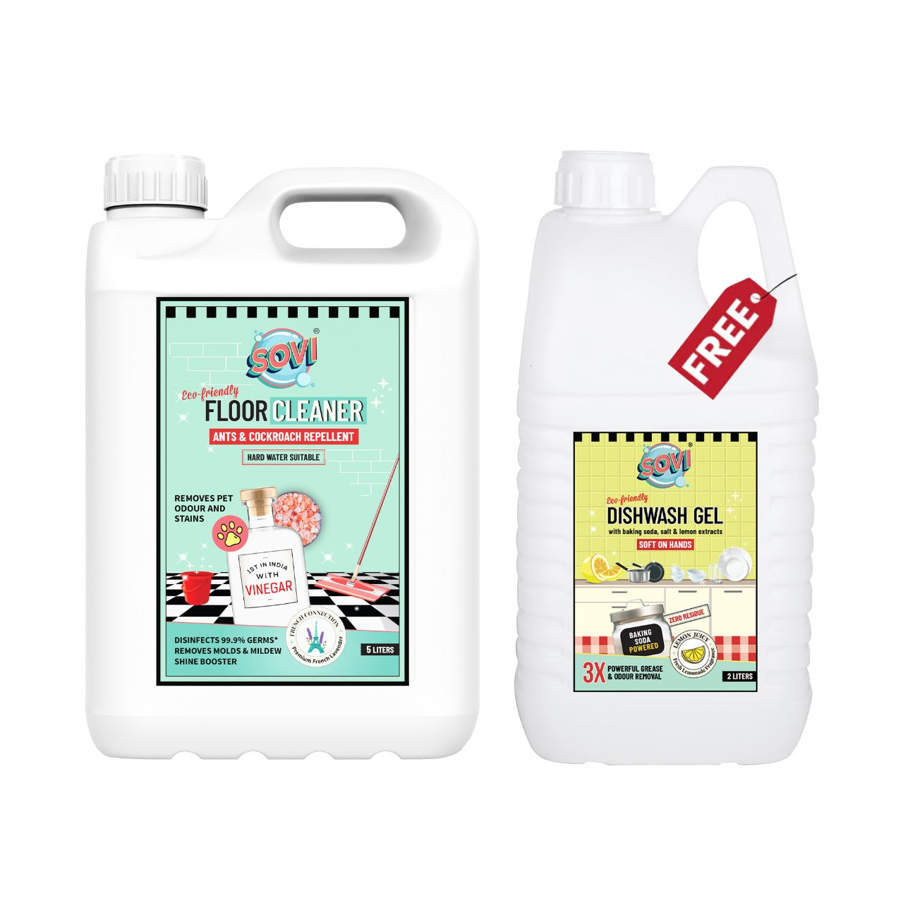 SOVI® Dishwash Liquid Gel 2 Liter (₹499) FREE