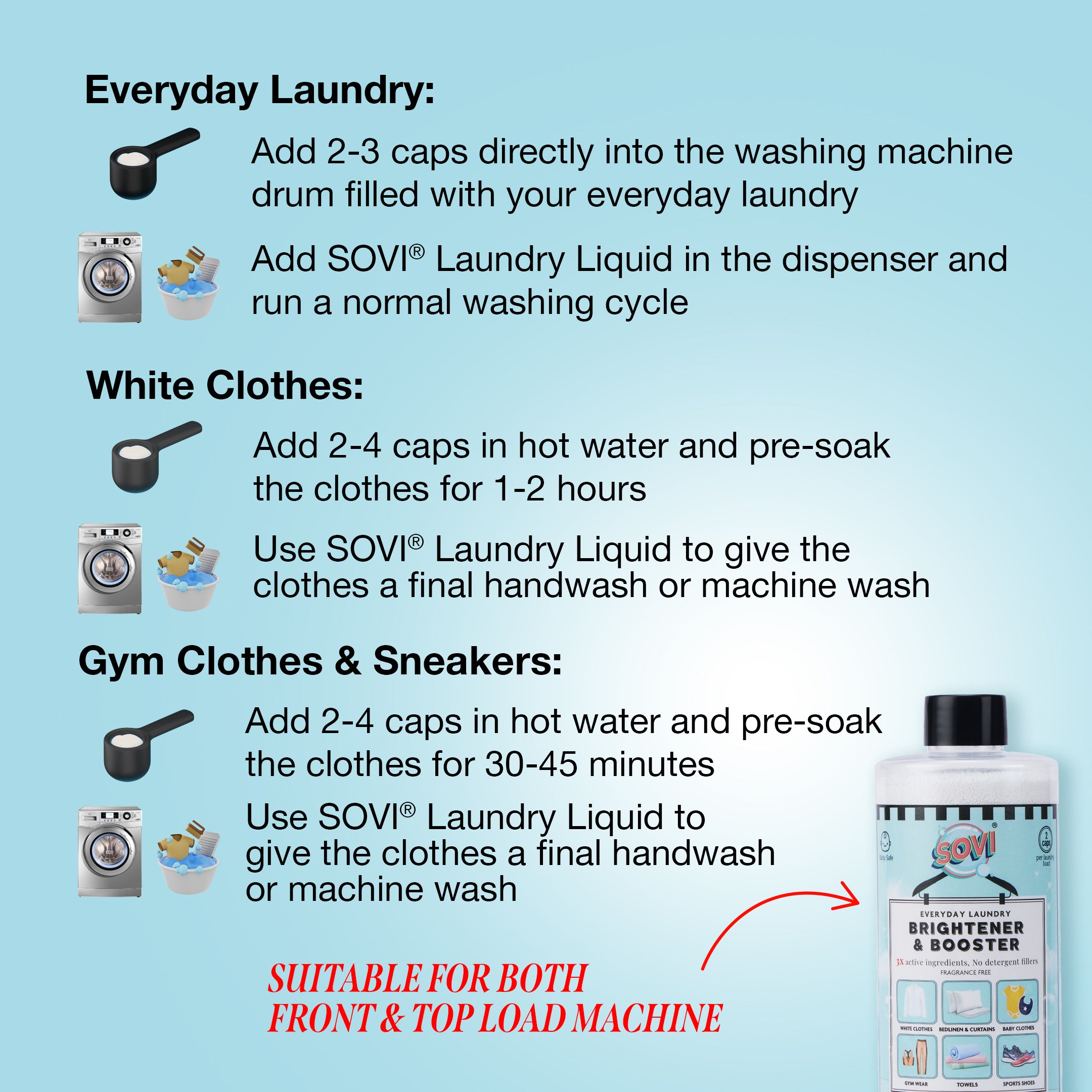 SOVI® Laundry Booster 300 grams (₹199) Free