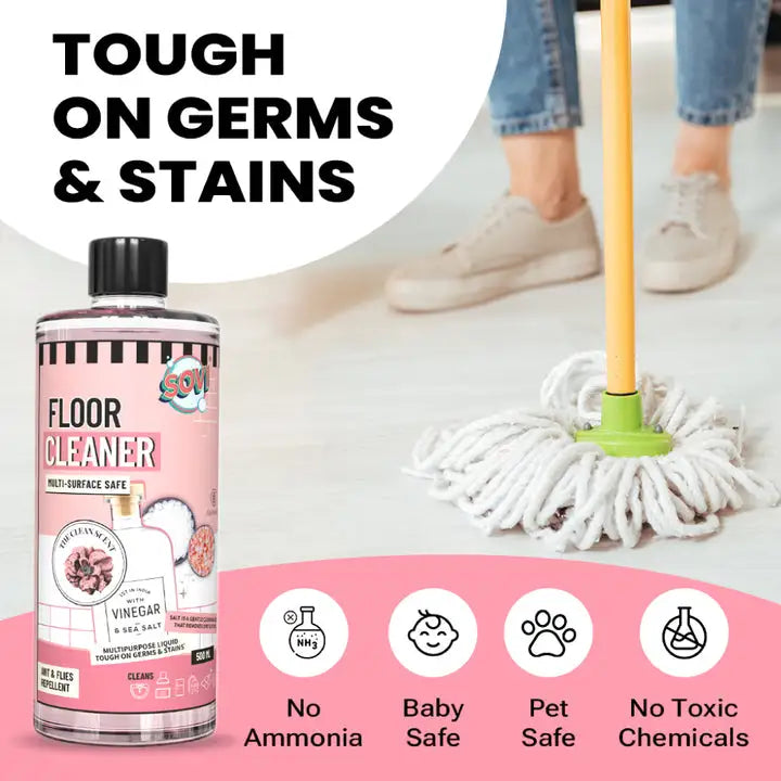 Sovi® Vinegar Powered Disinfectant Floor Cleaner Guideline-2